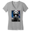 space momky Women's V-Neck T-Shirt