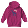 Patriotic T-Rex Youth Hoodie