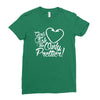 girls fish too only prettier Ladies Fitted T-Shirt