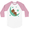 brown sleep 3/4 Sleeve Shirt