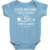 vater und sohn beste freunde Baby Onesie
