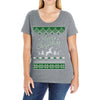 merry christmas ugly christmas sweater Ladies Curvy T-Shirt
