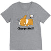 corgi cute puppy low battery charge me V-Neck Tee