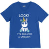 look i've created a unicorn V-Neck Tee