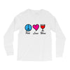 peace love wine Long Sleeve Shirts