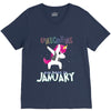 january  born unicorns V-Neck Tee