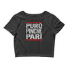 puro pinche pari funny Crop Top