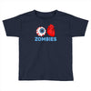i heart zombies scary eye bloody heart halloween Toddler T-shirt