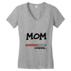 mom loading Women's V-Neck T-Shirt