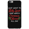 i just want to bake stuff and watch christmas movies all day iPhone 6/6s Case