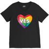 Yes Lgbt Heart V-Neck Tee