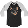 blue and tan frenchie 3/4 Sleeve Shirt