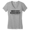under new management just married Women's V-Neck T-Shirt