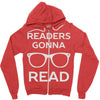 reading pun humor Zipper Hoodie