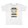 Never Underestimate the Strength of a Childhood Cancer Warrior Toddler T-shirt