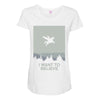 i want to believe 2 Maternity Scoop Neck T-shirt