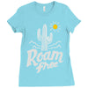 roam free Ladies Fitted T-Shirt