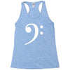 bass clef hat Racerback Tank
