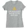 low beer alert Ladies Fitted T-Shirt