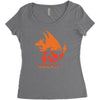 mega fire Women's Triblend Scoop T-shirt