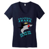 Grandpa Shark -Shark Do Do Do Women's V-Neck T-Shirt