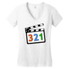 media player Women's V-Neck T-Shirt