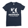 Backpacker Let's Explore The World Ladies Fitted T-Shirt