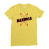 bazinga logo inspired by the big bang theory ideal birthday gift Ladies Fitted T-Shirt