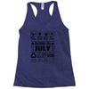 Born In July Racerback Tank