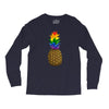 rainbow pineaplle Long Sleeve Shirts