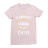 legendary riders are born in 1973 Ladies Fitted T-Shirt