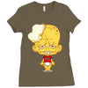 popelbob popcornkopf Ladies Fitted T-Shirt