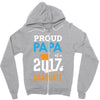 Class of 2017 Proud Papa Graduation Zipper Hoodie