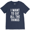 i want to eat all the things V-Neck Tee