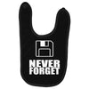 never forget 3.5 floppies Baby Bibs