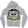 monster owls   frankenstein Zipper Hoodie