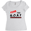 fear the goat Women's Triblend Scoop T-shirt