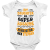 My Daughter Is Super Awesome Her Stepdad Baby Bodysuit