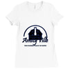 amityville t shirt Ladies Fitted T-Shirt