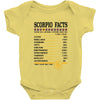 Scorpio Facts Zodiac Baby Onesie