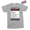 funny stag night checklist, ideal gift, christmas present Exclusive T-shirt