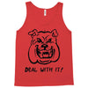 deal with it angry pitbul Tank Top