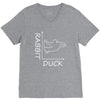 rabbit duck white V-Neck Tee