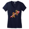red vs green   you are dead Women's V-Neck T-Shirt