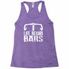 life behind bars cycling Racerback Tank