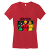 heathers girls black Women's V-Neck T-Shirt