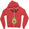 Powered By Avocado Zipper Hoodie