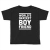 world's okayest boyfriend couple love funny Toddler T-shirt