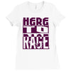 here to rage Ladies Fitted T-Shirt