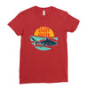 Daddy Shark Ladies Fitted T-Shirt
